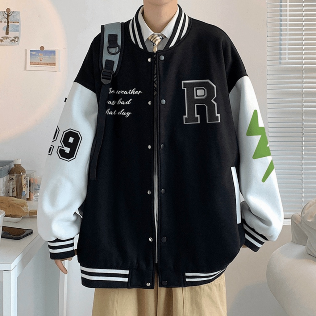 (MẪU MỚI) ÁO KHOÁC BOMBER NAM HỌA TIẾT BỘ SƯƠNG XANH SIÊU CUTE CHẤT LỪ THỜI TRANG HHP
