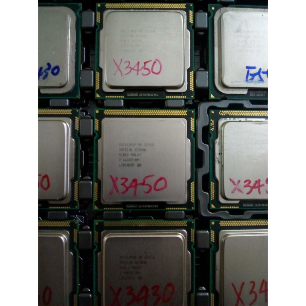 CPU Xeon X3430 X3440 X3450 Socket 1156 -  dành cho Máy chủ/Máy trạm workstation