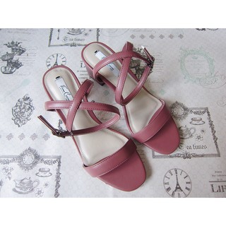 Sandal quai chéo hậu gót 5p - M1128