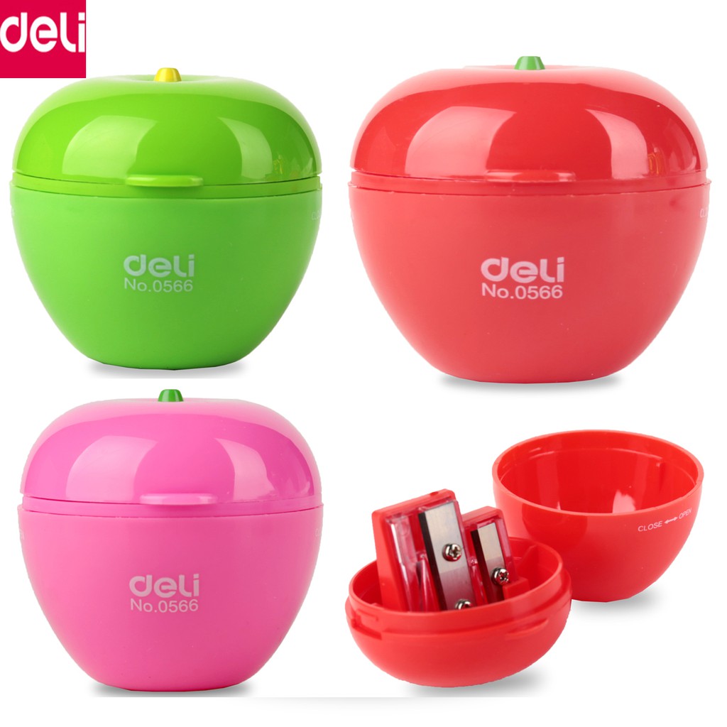 Gọt bút chì mini - hình quả táo Deli 0566