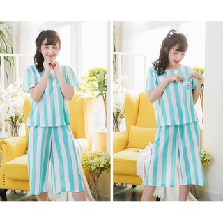 Bộ lửng kẻ sọc kiểu dáng cute, chất vải siêu đẹp mềm mịn-🎁 SHOP THỦY BÔNG 🎁