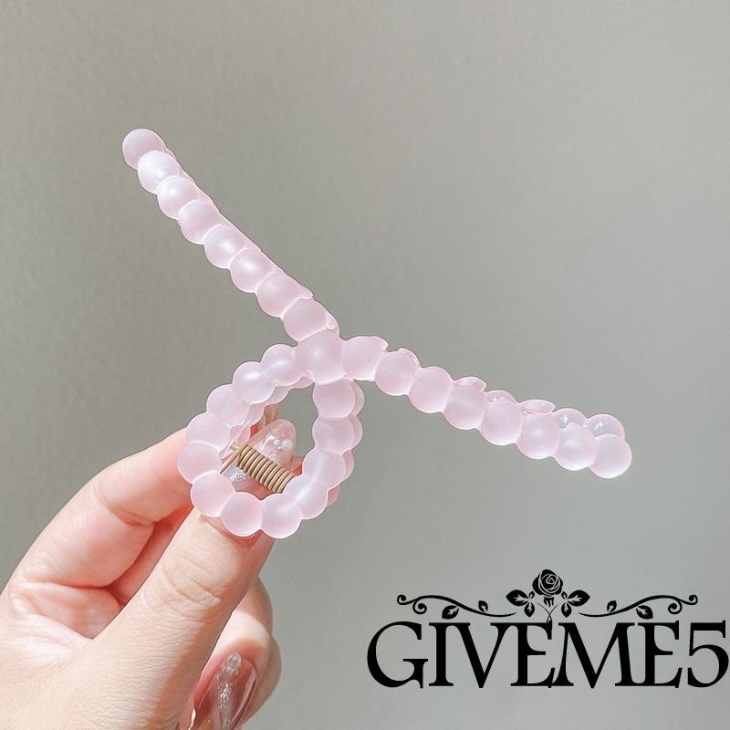 GIVEME Kẹp tóc càng cua dài/ dày chống trượt màu hồng/trắng/vàng/xanh dương)