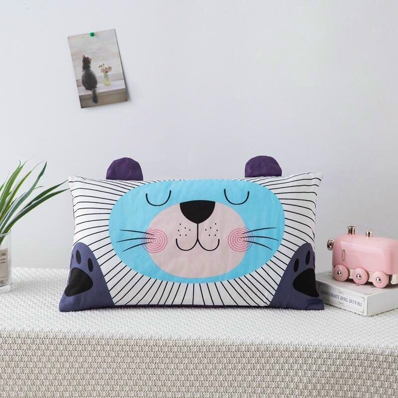 Gối trẻ em cottong cho bé từ 1 tuổi gối massa cho bé chống méo đầu bẹp đầu [ảnh thật] kích thước 30x50cm MỚI