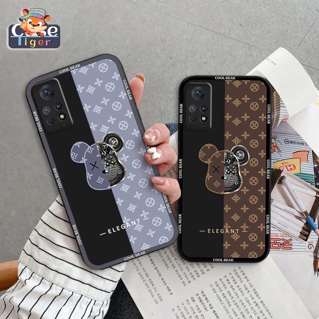 Ốp lưng bảo vệ camera Xiaomi Redmi Note 11 4G / Note 11S /Note 11 Pro 5G kaws elegant, robot be@r brick, ốp silicon dẻo