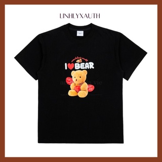 Áo thun adlv - acmé de la vie – i love teddy bear black t-shirt linhlyxauth llxauth