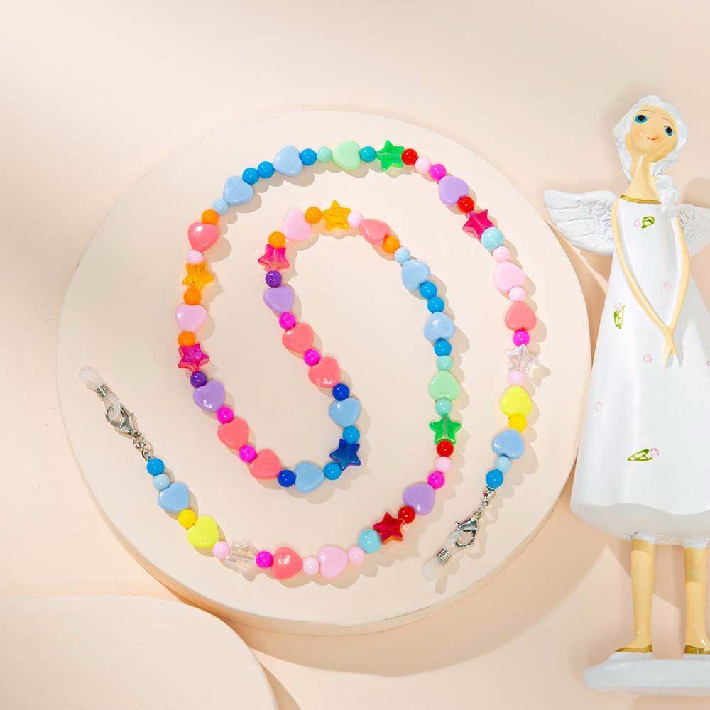 BACK2LIFE Dây Đeo Mắt Kính Chống Thất Lạc Hình Trái Tim / Ngôi Sao Năm Cánh Thời Trang