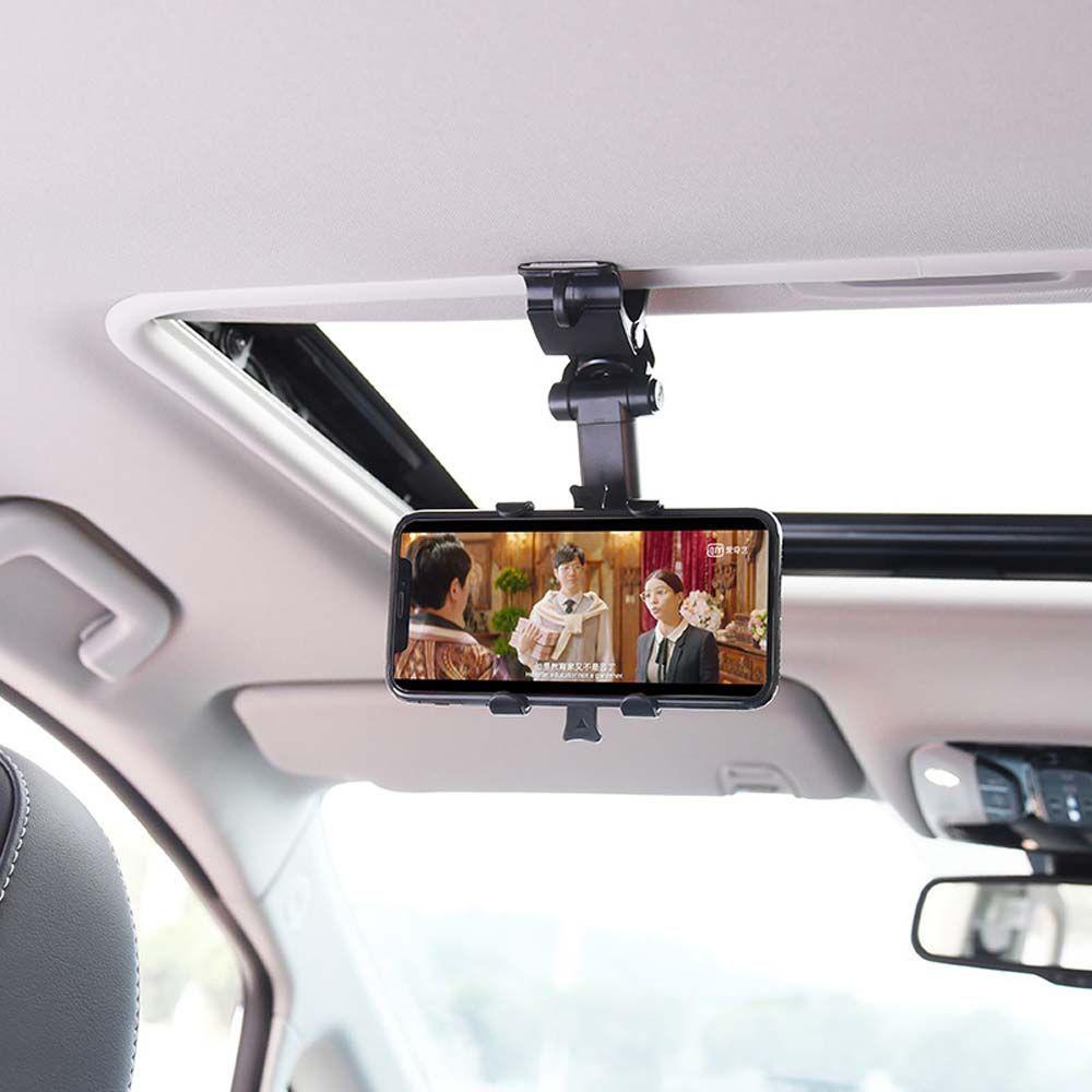 Giá Đỡ Điện Thoại GPS Xoay 360 Độ Gắn Tấm Chắn Nắng Xe Hơi