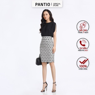 Áo sơ mi nữ chất liệu lụa, dáng suông, tay lỡ xẻ cách điệu FAS52268 - PANTIO