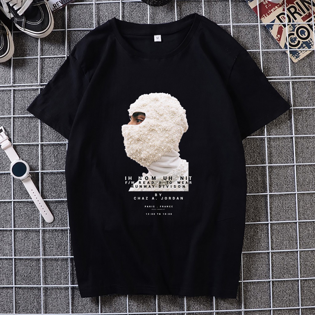 Áo thun unisex ngắn tay không cổ in hình MẶT NGƯỜI NAM - Bộ sưu tập áo phông mặt người thời trang | BigBuy360 - bigbuy360.vn