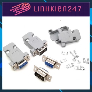 Đầu cổng com db9 thẳng hàn dây/ đực hàn dây/ cái hàn dây/ vỏ db9 nhựa