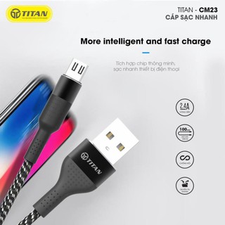 CÁP SẠC MICRO USB TITAN CM23