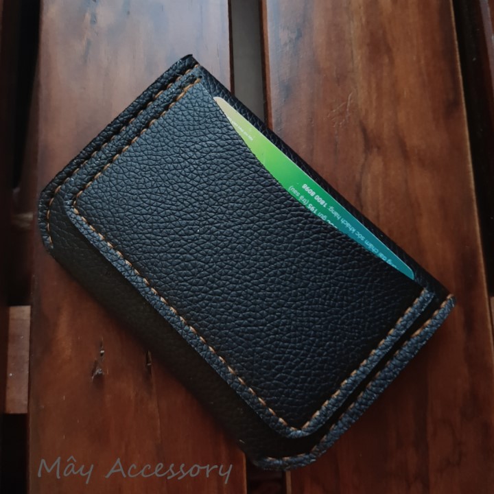 Ví unisex PU cao cấp, bóp ví unisex mini đựng thẻ ATM, giấy tờ, namecard da pu handmade Dragon Bird Wallet