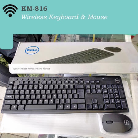 [FREESHIP] COMBO BÀN PHÍM CHUỘT KHÔNG DÂY DELL KM-816