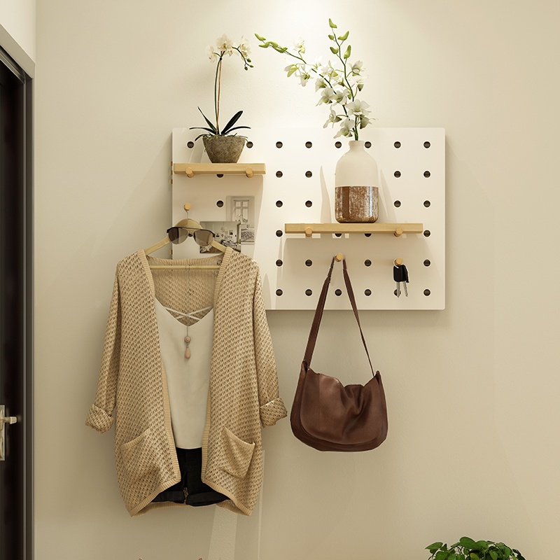 Kệ gỗ đa năng treo tường TiTi Wood trang trí ổ điện attomat