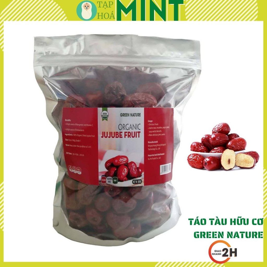 Táo Đỏ Hữu Cơ Organic Traditions Chia Lẻ 100gr - Date 2022