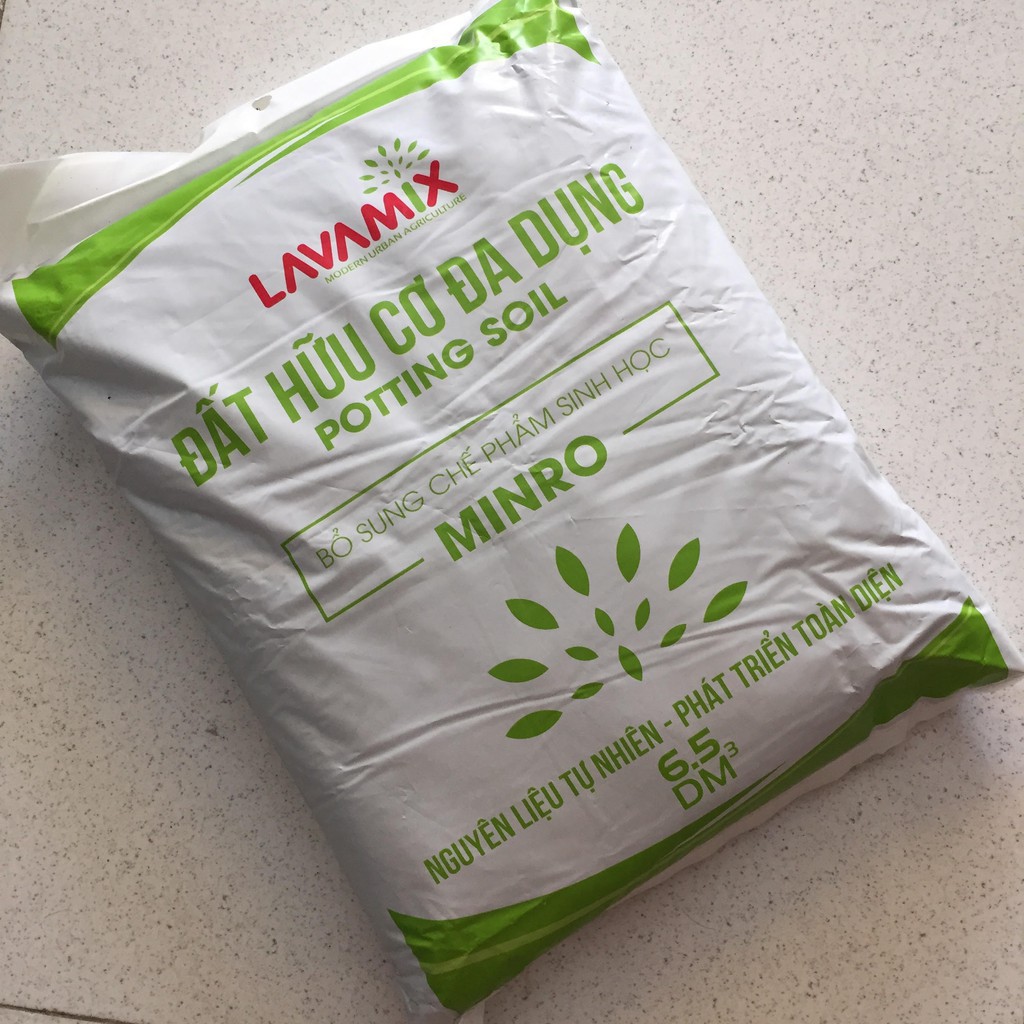 Đất Sạch Trồng Rau Lavamix 6.5dm Đa Năng