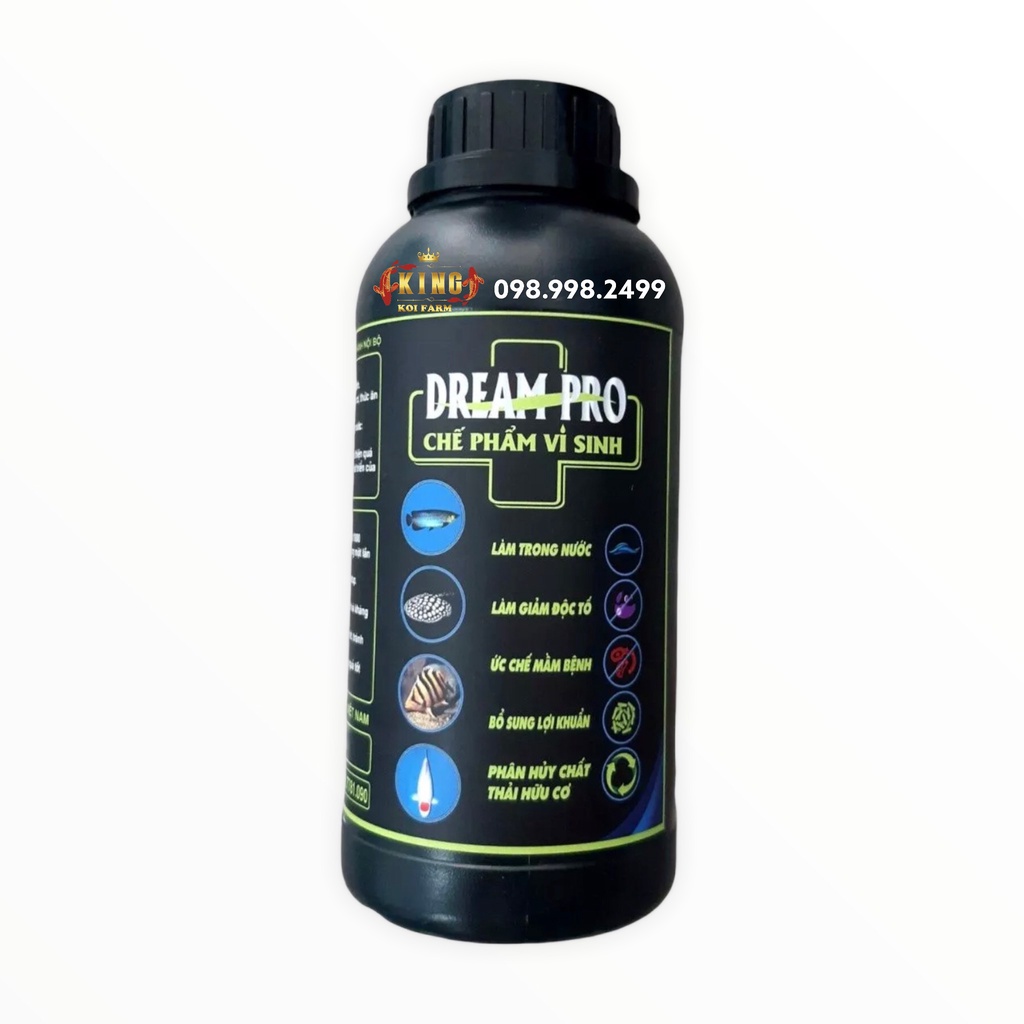 Men vi sinh Dream Pro Chế phẩm xử lý nước cho hồ cá 500ML_1000ML