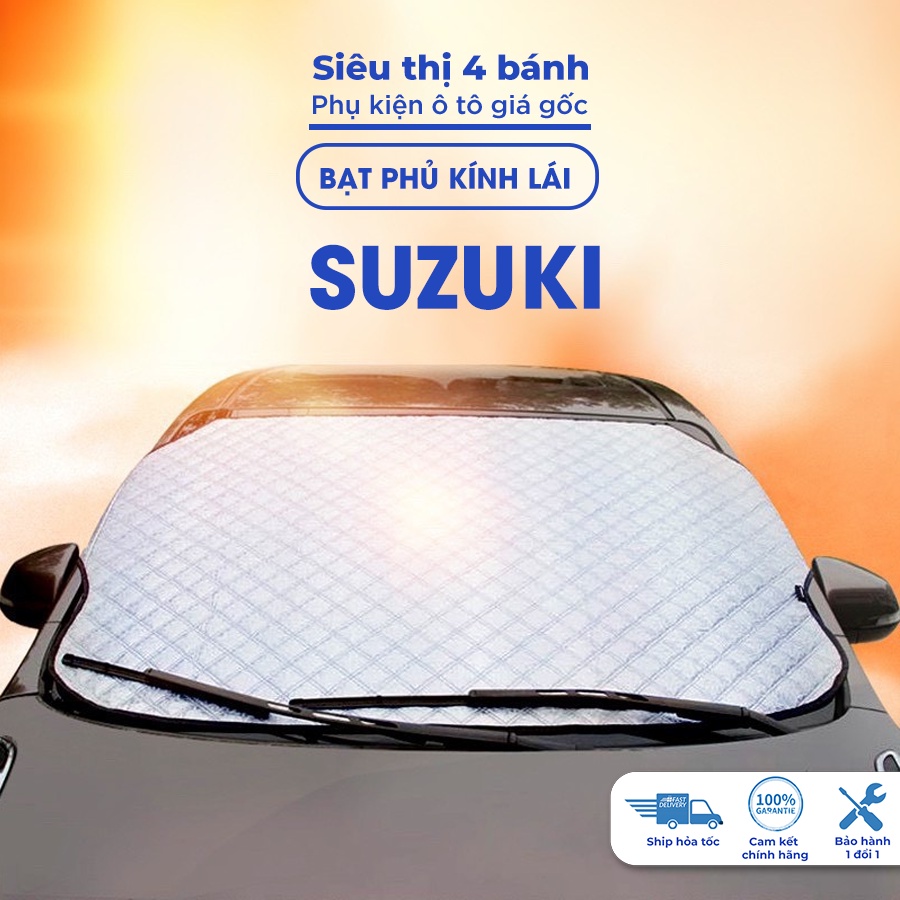 Bạt phủ kính lái Suzuki swift celerio ertiga xl7 baleno ciaz ô tô cách nhiệt 4 lớp tráng bạc chống nắng bảo vệ xe ô tô