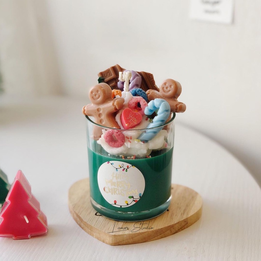 Combo nguyên liệu làm nến thơm Christmas Candle