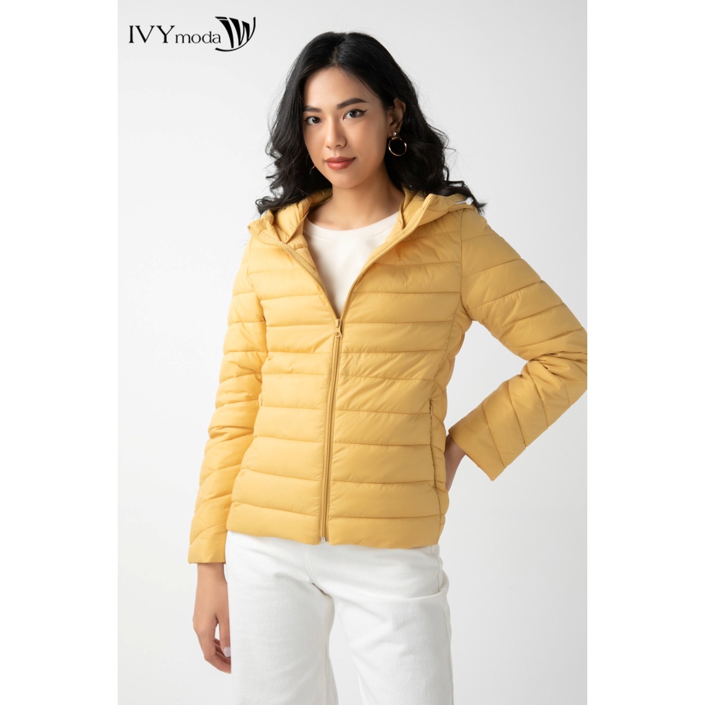 Áo khoác phao nữ cổ mũ IVY moda MS 70B7926
