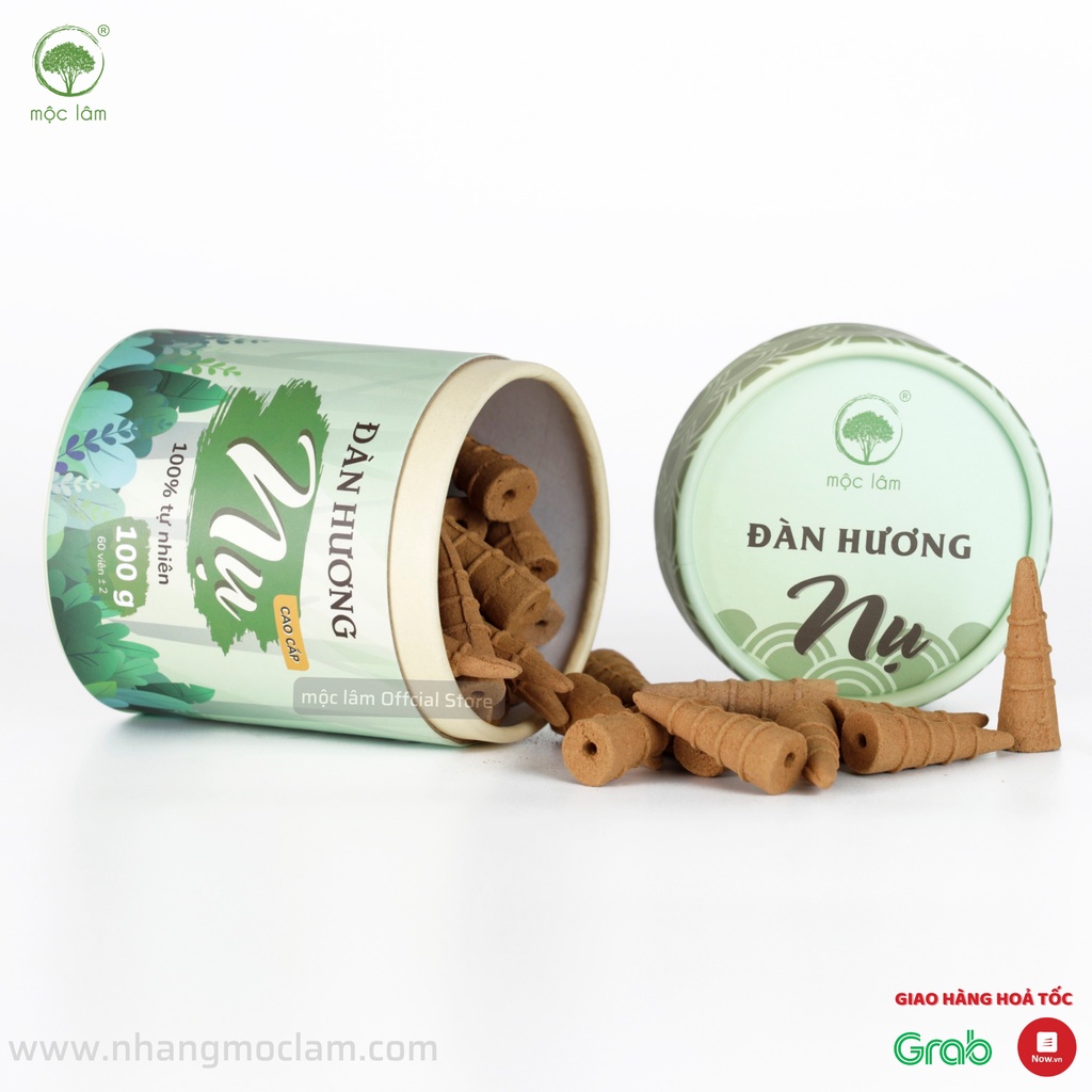 [100g] Nhang Nụ Đàn Hương MỘC LÂM, 60 Viên, Nụ Khói Ngược Dùng Được Cho Thác Khói Trầm Hương
