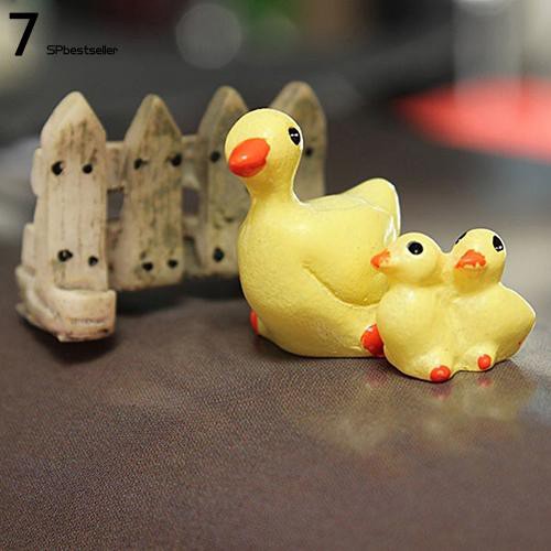 Bộ 3 chậu hoa mini trang trí xinh xắn