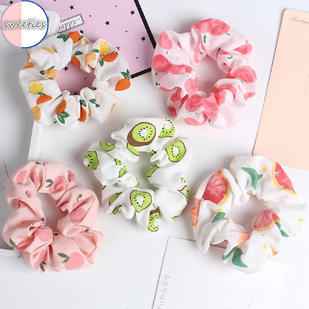 Dây cột tóc bản lớn dễ phối đồ thời trang cho nữ