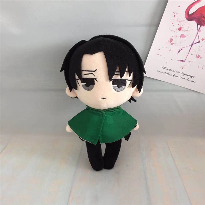 Đồ chơi nhồi bông Hình Levi Ackerman Trong Attack On Titan Kích Thước 20cm