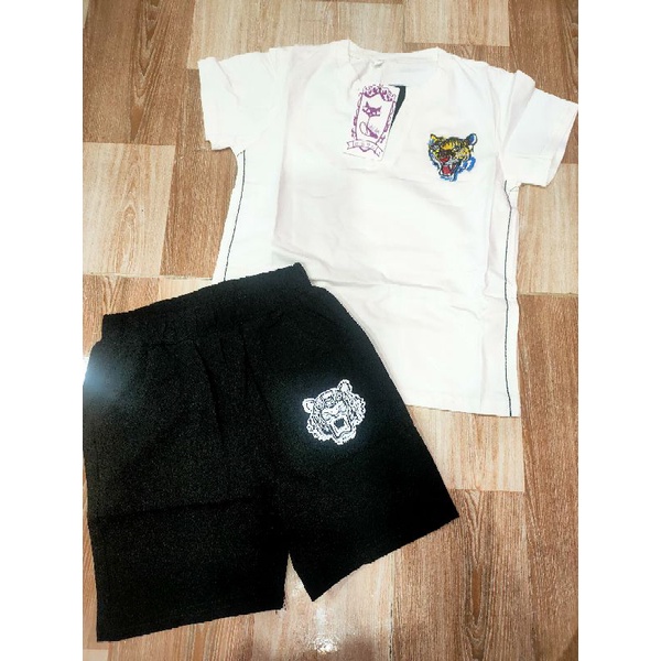 Bộ tay ngắn quần đùi thun QC hàng shop size nhí