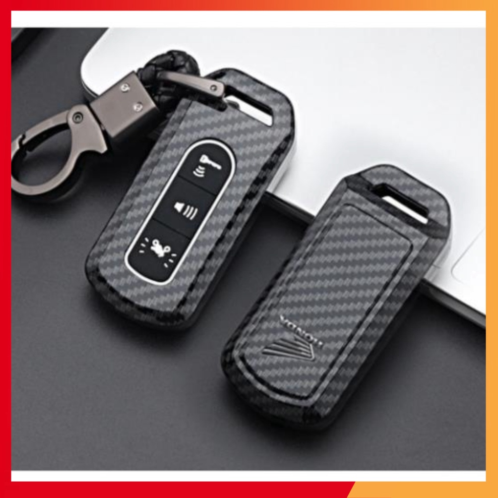Bọc Chìa Khóa Smartkey SH và Sh mode ( 3 nút ) Ốp Carbon (Ảnh sp thật)