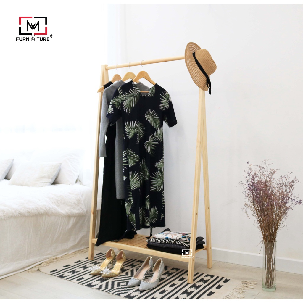 Combo giá treo quần áo về kệ trang trí 5 tầng thương hiệu MW FURNITURE