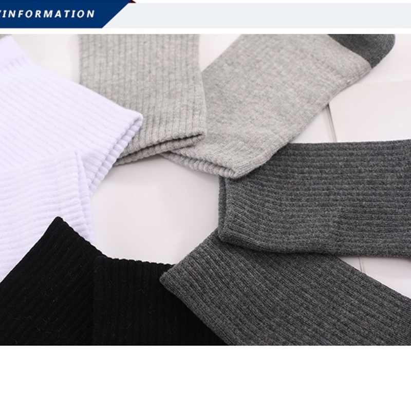 Vớ Thể Thao Cổ Cao Trung Bình Dày Dặn Thấm Hút Mồ Hôi Phù Hợp Cho Leo Núi/Đi Bộ Đường Dài