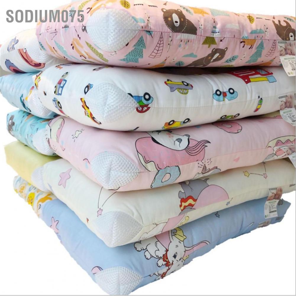 Sodium075 Gối trẻ em Bông tinh khiết có thể giặt được Mẫu dễ thương cho mới biết đi di động mẫu giáo