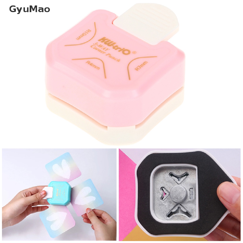 [cxGYMO] Mini Corner Rounder Punch 3 Way Corner Cutter DIY Round Edgers Trimmers  HDY