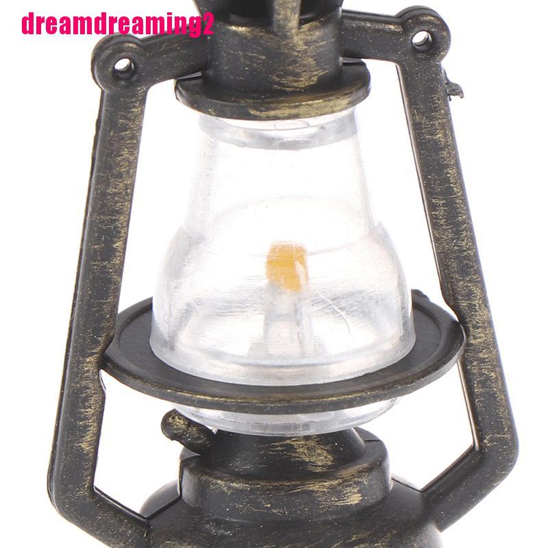 1 Đèn Dầu Tỉ Lệ 1: 12 1: 6 Phong Cách Retro Cho Búp Bê