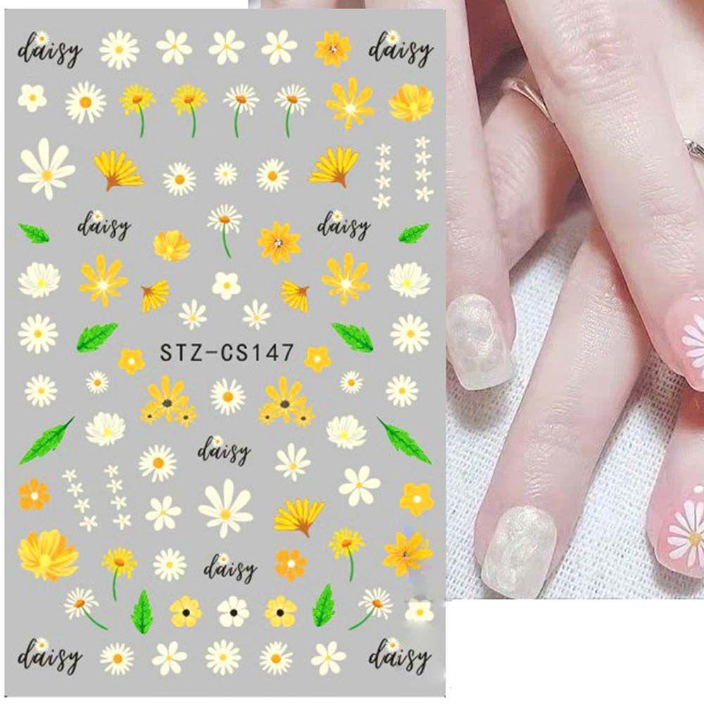 JARRED Miếng Dán Trang Trí Móng Tay 3D Hình Hoa Tulip Dễ Thương DIY