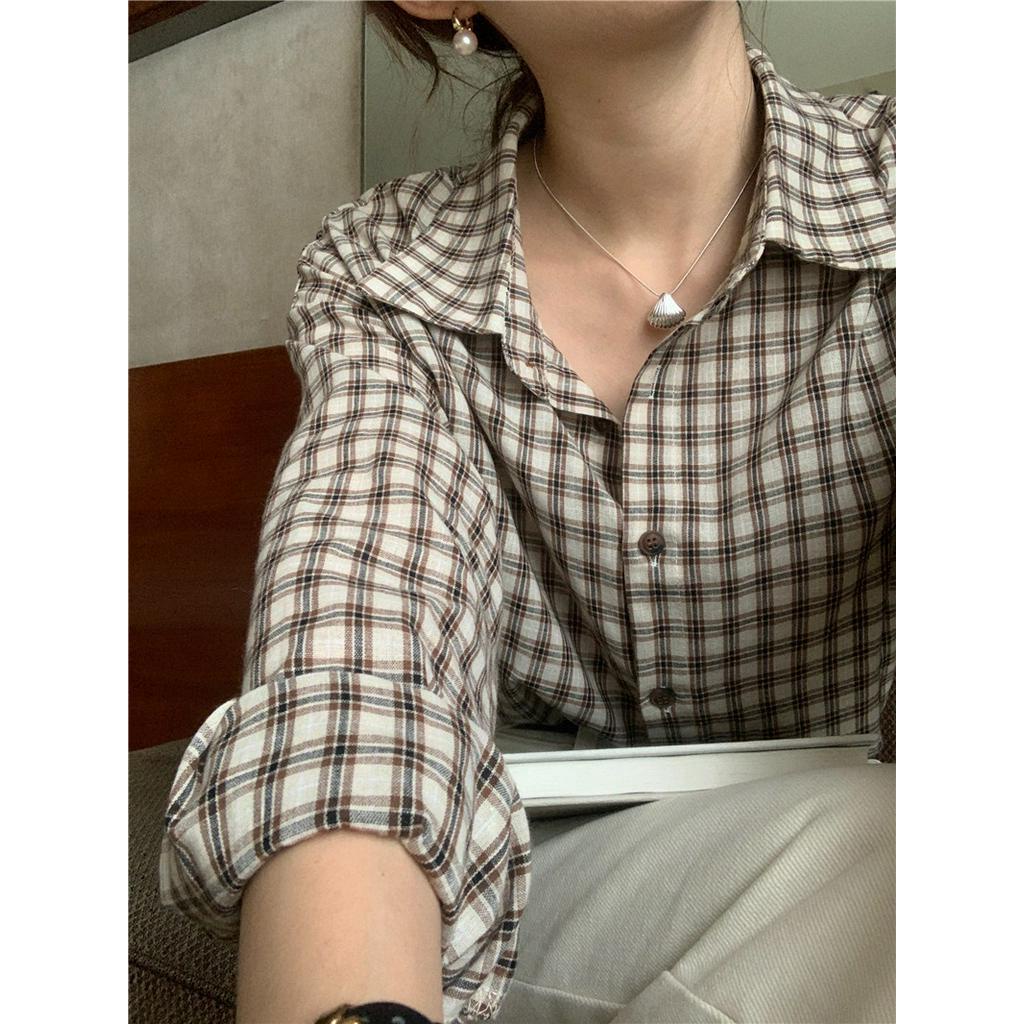 Áo Sơ Mi Kẻ Sọc Dài Tay Dáng Rộng Dễ Phối Đồ 61141