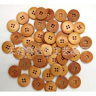 Cúc gỗ viền size 20mm (túi 100 cái)