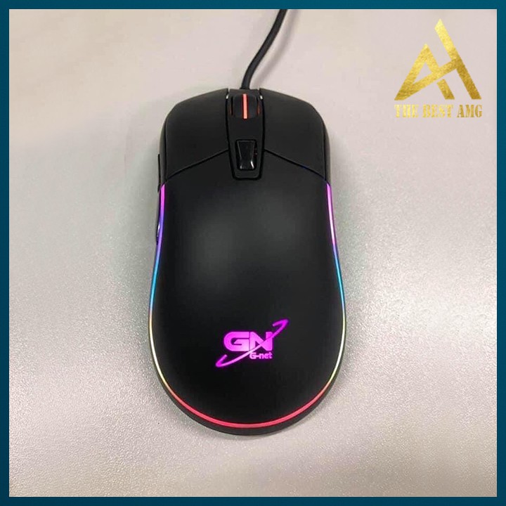 Chuột Máy Vi Tính Laptop Mouse Chơi Game GNET M88 Đèn LED 7 Màu RGB - Chuột Gaming Có Dây Chuyên Game