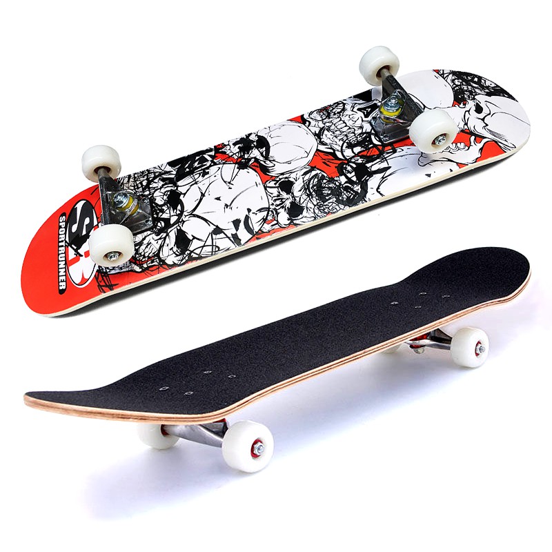 Ván trượt skateboard mặt nhám KeenStore - tặng kèm dụng cụ vặn ván