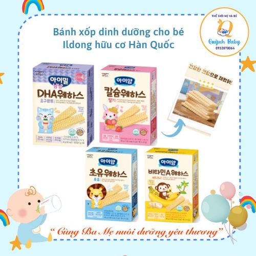 Bánh xốp Ildong Hàn quốc cho bé ăn dặm