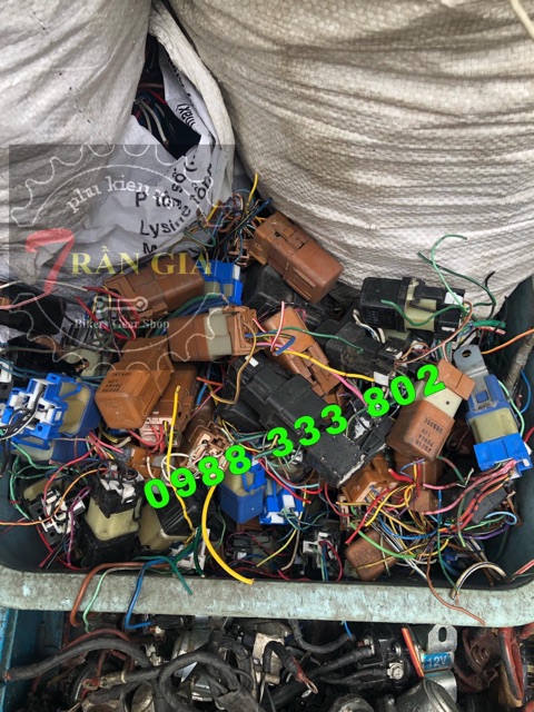 Rơ le nissan 12v   hàng bãi - relay 4 chân nisan - phụ tùng xe