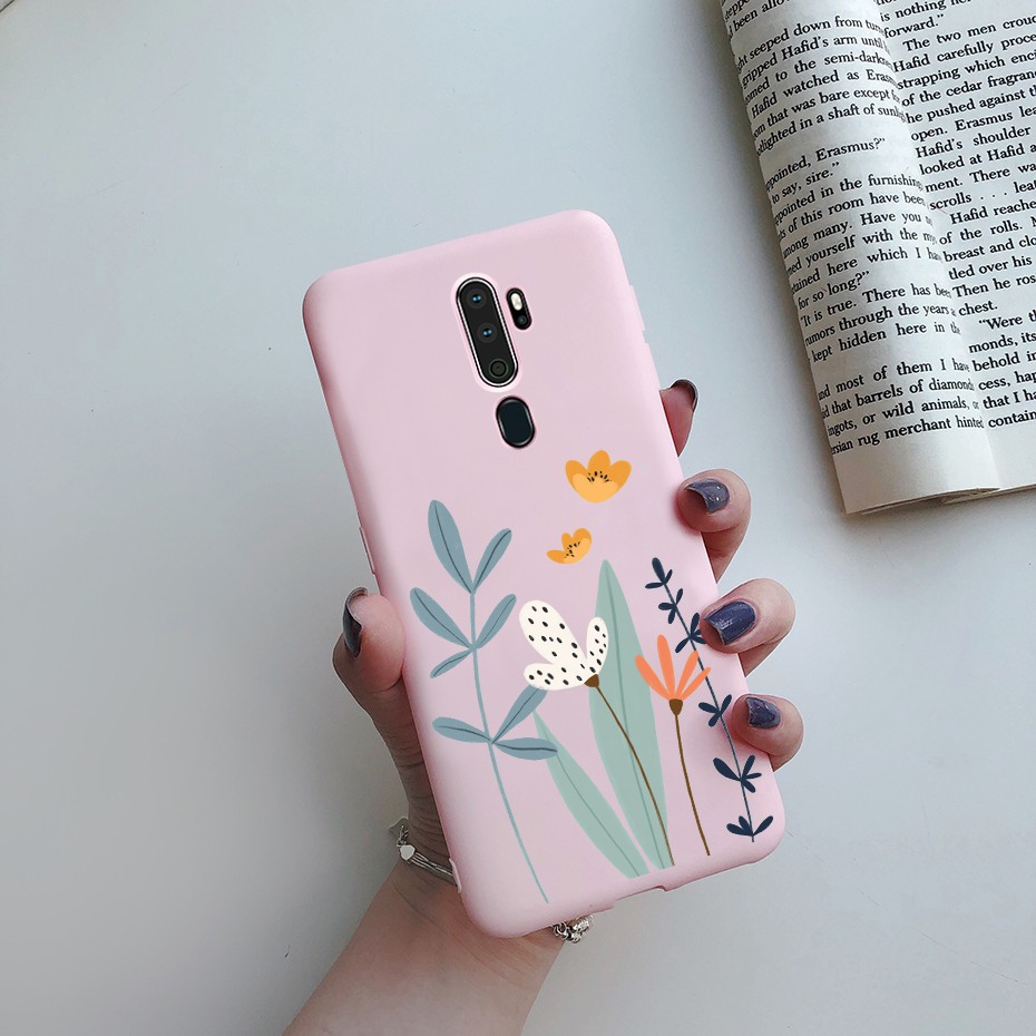 Ốp điện thoại dẻo họa tiết hoa tùy chọn xinh xắn cho OPPO A5 A9 2020 A11X A52 A72 A92 A31 2020