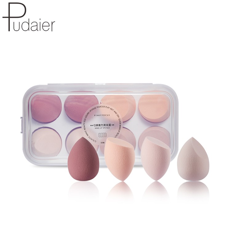 Pudaier Set 6 miếng mút trang điểm 4 màu tùy chọn 170g