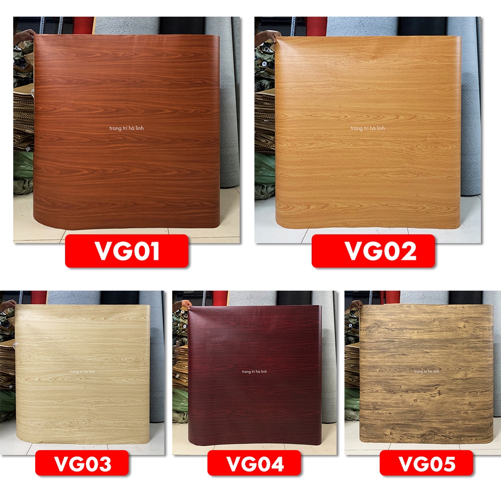 Giấy decal dán giả gỗ dán bàn tủ cánh cửa có khả năng chống nước bụi bẩn đẹp giá rẻ khổ 1.2mx0.5m