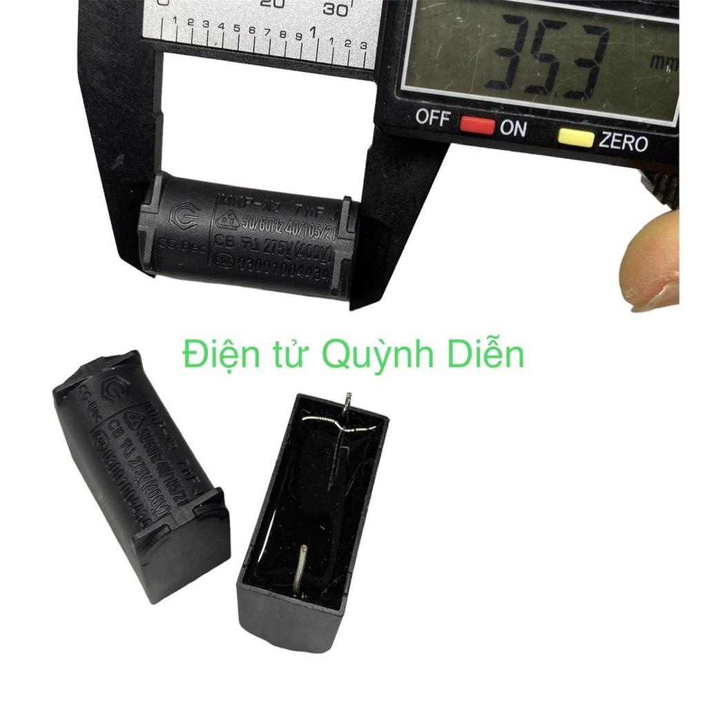 Combo 10 Tụ bếp từ 7uF 275VAC/400VDC đứng - linh kiện điện tử QUỲNH DIỄN