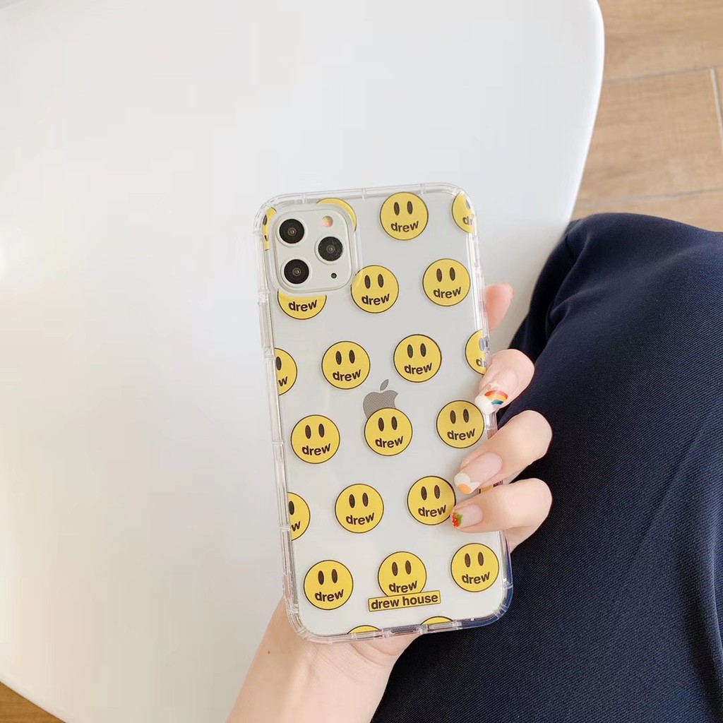 Ốp điện thoại nhựa mềm hình mặt cười DREW cho iPhone 12 mini 11 PRO MAX 6/6s 7/8plus SE2 X/XS XR XSMAX #HG833 | BigBuy360 - bigbuy360.vn