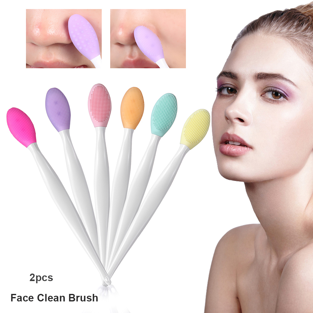 Cọ Silicon Mềm Cầm Tay Mát Xa Tẩy Tế Bào Chết Cho Da Mặt