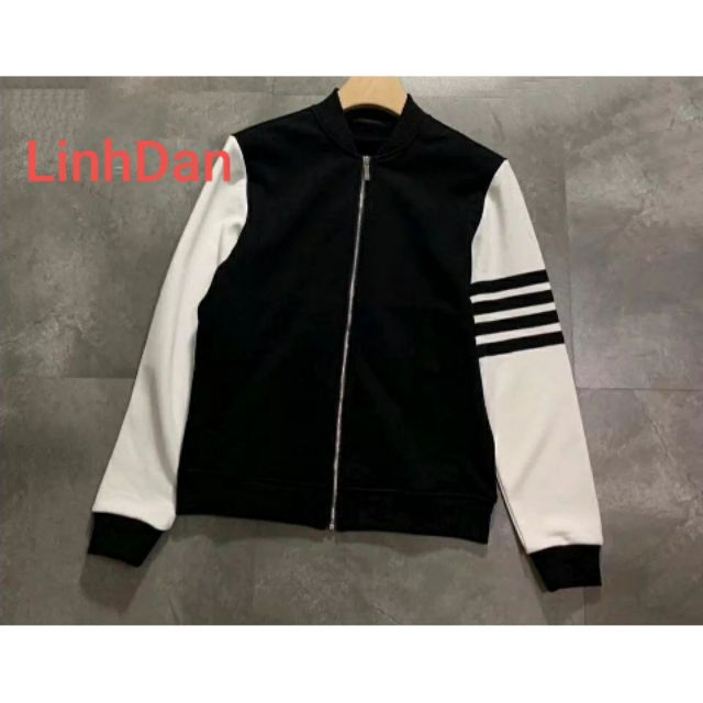 Áo khoác bomber sọc tay