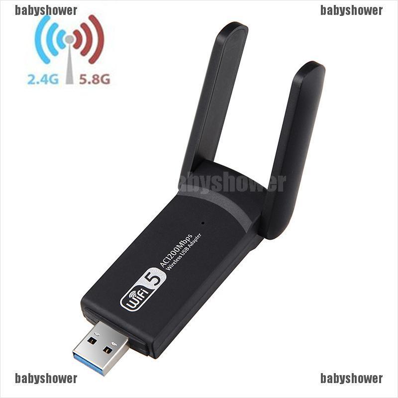 Card Mạng Wifi 1200mbps Usb 3.0 802.11ac 2.4g / 5.8ghz